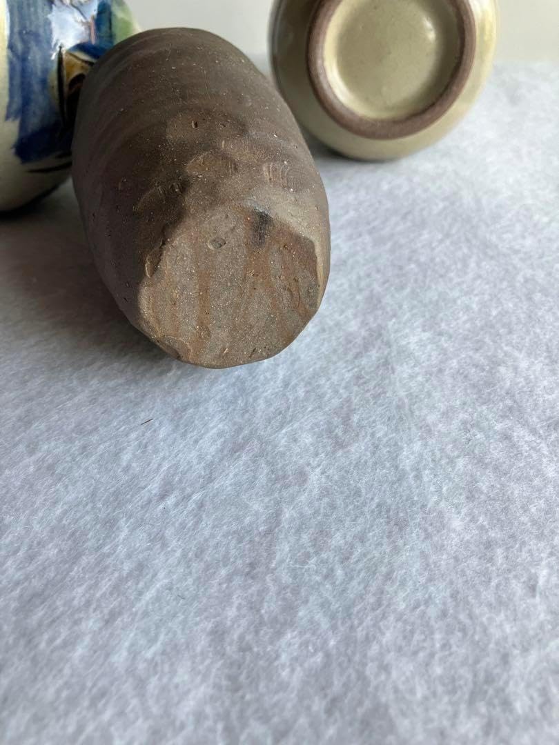 壺屋やちむん４個　カラカラ　渡名喜瓶　ぐい呑み　ウニヌティ　民芸酒器　沖縄 壺屋やちむん4個 カラカラ 渡名喜瓶 ぐい呑み ウニヌティ 民芸